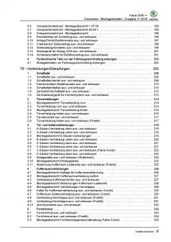 SKODA Fabia 6Y 1999-2007 Karosseriearbeiten Innen und Außen Reparaturanleitung