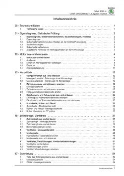 SKODA Fabia 6Y 1999-2007 4-Zyl. Dieselmotor SDI 64 PS Reparaturanleitung PDF