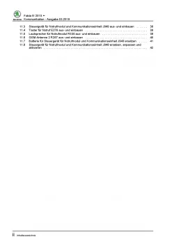 SKODA Fabia NJ 2014-2021 Radio Navigation Kommunikation Reparaturanleitung PDF