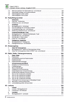 SKODA Fabia Typ PJ ab 2021 Fahrwerk Achsen Lenkung Reparaturanleitung PDF