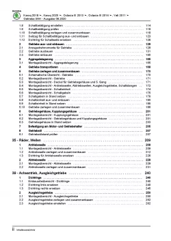 Skoda Karoq NU ab 2017 6 Gang Schaltgetriebe 0C9 Kupplung Reparaturanleitung PDF