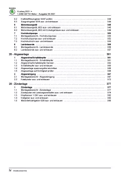 SKODA Kushaq PA ab 2021 3-Zyl. 1,0l Benzinmotor 115 PS Reparaturanleitung PDF