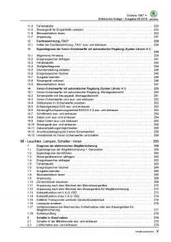 SKODA Octavia 1U (96-10) Elektrische Anlage Elektrik Systeme Reparaturanleitung