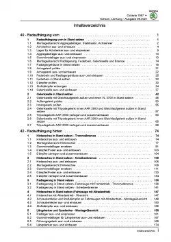 SKODA Octavia Typ 1U 1996-2010 Fahrwerk Achsen Lenkung Reparaturanleitung PDF