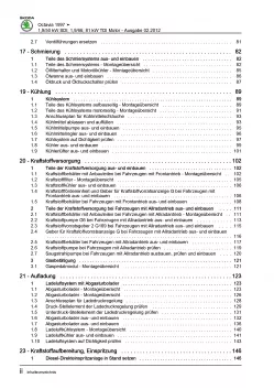 SKODA Octavia 1U 1996-2010 4-Zyl. Dieselmotor 68-110 PS Reparaturanleitung PDF