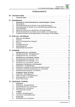 SKODA Octavia 1U 1996-2010 4-Zyl. 1,9l Dieselmotor 100-131 PS Reparaturanleitung