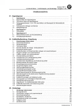 SKODA Octavia (96-10) 4-Zyl. Einspritz- Zündanlage 75 PS Reparaturanleitung PDF