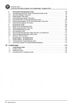 SKODA Octavia (96-10) Diesel Einspritz- Vorglühanlage 110 PS Reparaturanleitung