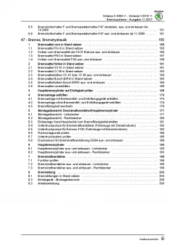 SKODA Octavia 1Z 2004-2013 Bremsanlagen Bremsen System Reparaturanleitung PDF