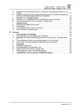 SKODA Octavia 1Z (04-13) Elektrische Anlage Elektrik Systeme Reparaturanleitung