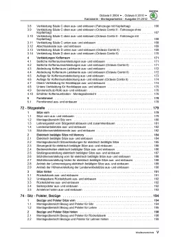 SKODA Octavia 1Z 2004-2013 Karosseriearbeiten Innen und Außen Reparaturanleitung