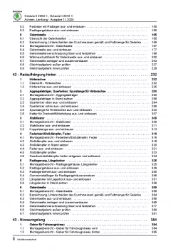 SKODA Octavia Typ 1Z 2004-2013 Fahrwerk Achsen Lenkung Reparaturanleitung PDF