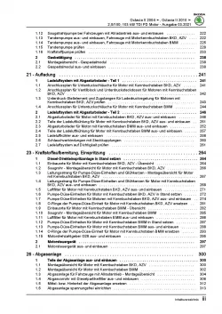 SKODA Octavia 1Z 2004-2013 4-Zyl. Dieselmotor TDI 136-140 PS Reparaturanleitung