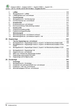 SKODA Octavia Typ 1Z 2004-2013 4-Zyl. Benzinmotor 152-200 PS Reparaturanleitung