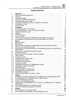 SKODA Octavia 2012-2020 Instandhaltung Inspektion Wartung Reparaturanleitung PDF