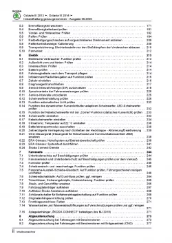 SKODA Octavia 2012-2020 Instandhaltung Inspektion Wartung Reparaturanleitung PDF