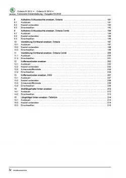 SKODA Octavia 5E 2012-2020 Karosserie Unfall Instandsetzung Reparaturanleitung
