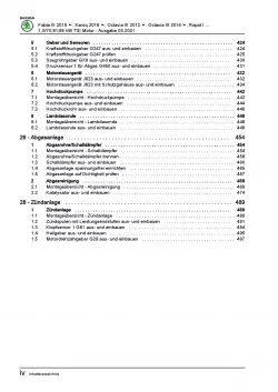 SKODA Octavia 5E 2012-2020 3-Zyl. 1,0l Benzinmotor 95-115 PS Reparaturanleitung