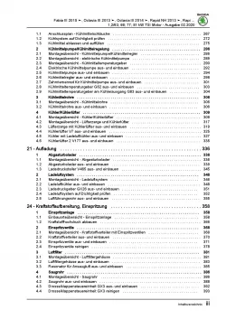 SKODA Octavia 5E 2012-2020 4-Zyl. 1,2l Benzinmotor 85-110 PS Reparaturanleitung