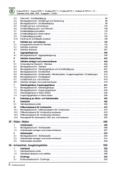 SKODA Octavia NN ab 2019 6 Gang Schaltgetriebe 02Q Kupplung Reparaturanleitung