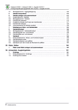 SKODA Octavia NN ab 2019 6 Gang Automatikgetriebe DSG DKG 0DD Reparaturanleitung