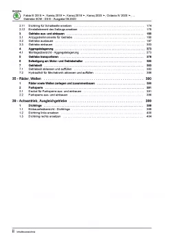 SKODA Octavia NN ab 2019 7 Gang Automatikgetriebe DSG DKG 0CW Reparaturanleitung