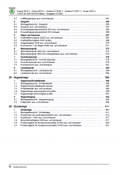 SKODA Octavia ab 2019 3-Zyl. 1,0l Benzinmotor 95-110 PS Reparaturanleitung PDF