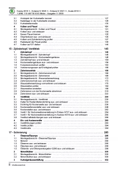 SKODA Octavia NN ab 2019 4-Zyl. 1,5l Benzinmotor 130-150 PS Reparaturanleitung