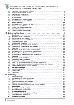 SKODA Octavia NN ab 2019 4-Zyl. 2,0l Benzinmotor 190-280 PS Reparaturanleitung