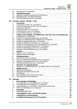 SKODA Rapid (11-17) Elektrische Anlage Elektrik Systeme Reparaturanleitung PDF