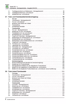 SKODA Rapid Typ NA (11-17) Karosseriearbeiten Innen Außen Reparaturanleitung PDF