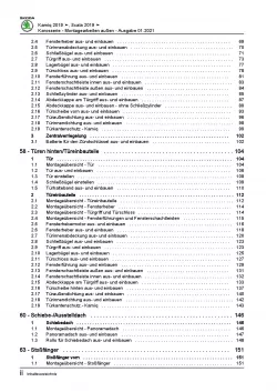 Skoda Scala NW ab 2019 Karosserie Montagearbeiten Außen Reparaturanleitung PDF