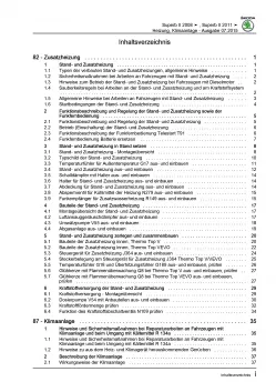 SKODA Superb II Typ 3T (08-15) Heizung Belüftung Klimaanlage Reparaturanleitung