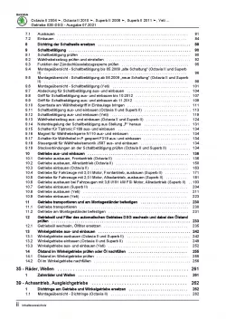 SKODA Superb 3T (08-15) 6 Gang Automatikgetriebe DSG 02E Reparaturanleitung PDF