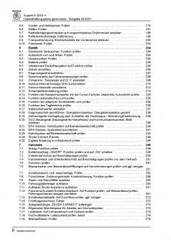 SKODA Superb Typ 3V ab 2015 Instandhaltung Inspektion Wartung Reparaturanleitung