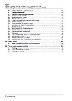 SKODA Superb 3V ab 2015 6 Gang Automatikgetriebe DKG 0DD Reparaturanleitung PDF