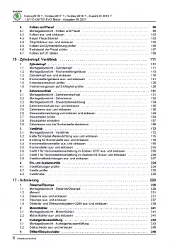 SKODA Superb Typ 3V ab 2015 4-Zyl. 1,5l Benzinmotor 150 PS Reparaturanleitung