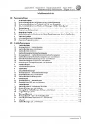 VW Arteon 3H 2017-2020 Kraftstoffversorgung Benzinmotoren Reparaturanleitung PDF