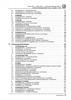 VW Arteon 3H ab 2020 Karosserie Montagearbeiten Innen Reparaturanleitung PDF