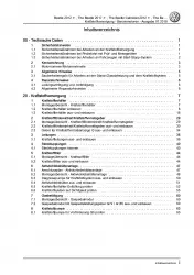 VW Beetle 5C (11-16) Kraftstoffversorgung Benzinmotoren Reparaturanleitung PDF