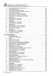 VW Beetle Typ NBL (16-19) Karosserie Montagearbeiten Außen Reparaturanleitung