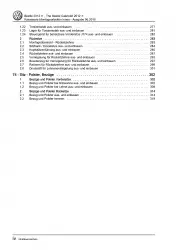 VW Beetle Cabrio 5C (11-16) Karosserie Montagearbeiten Innen Reparaturanleitung