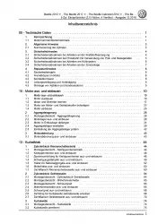 VW Beetle Cabrio 5C 2011-2016 2,5l Benzinmotor 170 PS Reparaturanleitung PDF