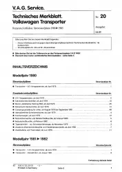 VW Transporter T3 1979-1985 Schaltplan Stromlaufplan Verkabelung Elektrik Pläne