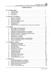 VW Transporter T4 (90-03) Benzin 204 PS Mechanik Mexico Reparaturanleitung PDF