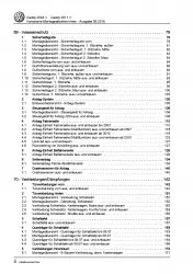 VW Caddy 2K/2C 2010-2015 Karosserie Montagearbeiten Innen Reparaturanleitung PDF