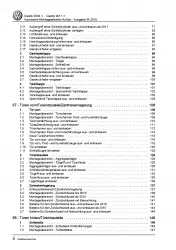 VW Caddy 2K/2C 2010-2015 Karosserie Montagearbeiten Außen Reparaturanleitung PDF