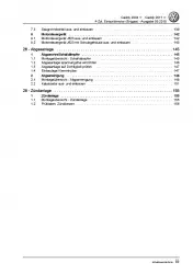 VW Caddy 2C 2010-2015 4-Zyl. 2,0l Benzinmotor Gas 109 PS Reparaturanleitung