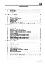 VW Caddy Typ 9K (95-03) 4-Zyl. Benzinmotor Mechanik 60 PS Reparauranleitung PDF