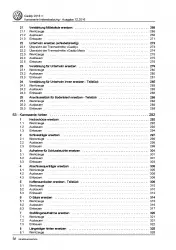 VW Caddy Typ SA ab 2015 Karosserie Unfall Instandsetzung Reparaturanleitung PDF